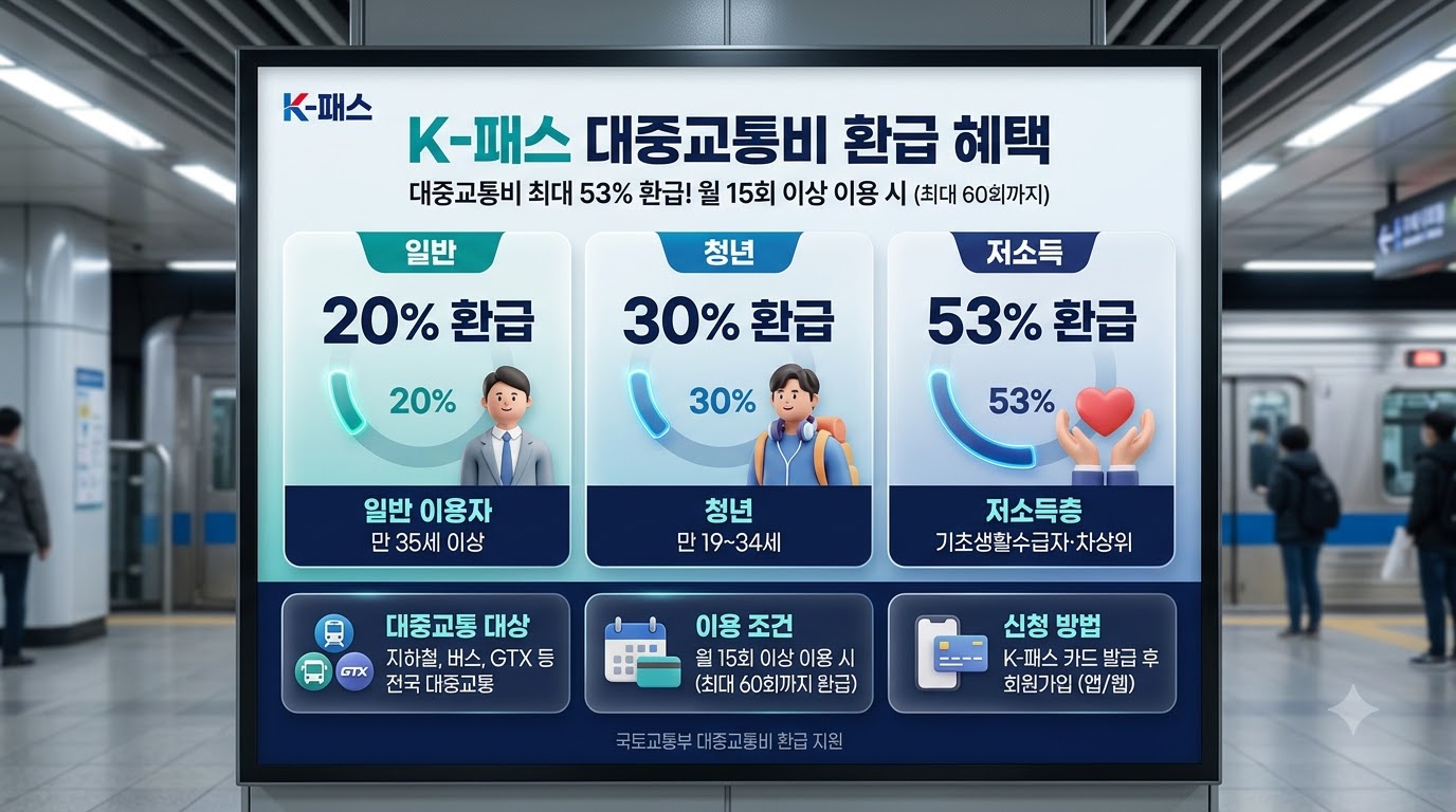 연령별 · 소득별 대중교통 환급률 비교